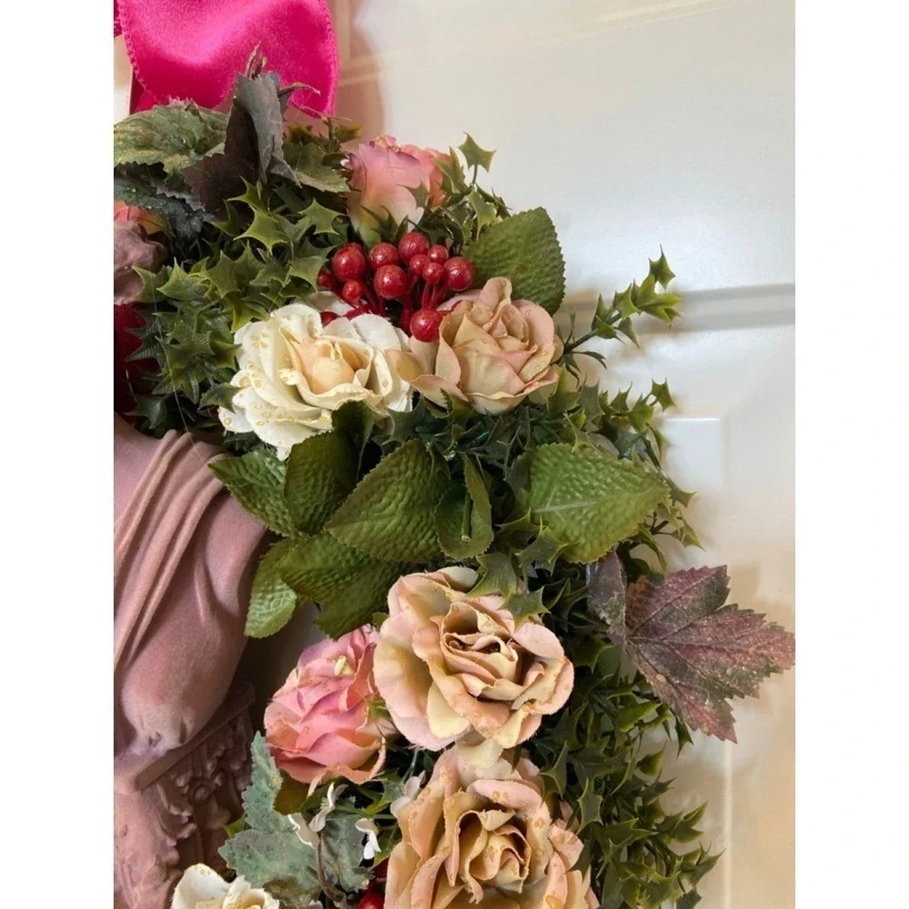Victorian‎ Wreath for Front Door - Romantic Coquette Decor - Shabby Chic